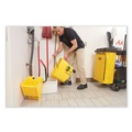 Furniture Cart Accessories | Rubbermaid Commercial 1966719 17.25 in. x 30.5 in. 24 Gallon Zippered Vinyl Cleaning Cart Bag - Yellow image number 6