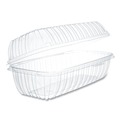 Food Containers & Lids | Dart C99HT1 Showtime 5.1 in. x 9.9 in. x 3.5 in. 29.9 oz. Hinged Plastic Hoagie Containers - Clear (200/Carton) image number 3