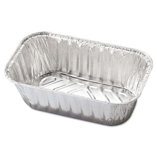 Aluminum Pans & Lids | Handi-Foil HFA 31730 5.72 in. x 3.31 in. x 2.03 in. 1 lbs. Capacity Aluminum Baking Pan (200/Carton) image number 0