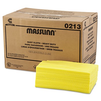  | Chix 213 24 in. x 16 in. Masslinn Dust Cloths - Yellow (50/Pack, 8 Packs/Carton)