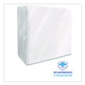 Dinner Napkins | Boardwalk BWK1616NAPW 1-Ply 16 in. x 16 in. Dinner Napkins - White (250/Pack, 12 Packs/Carton) image number 4