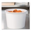 Food Containers & Lids | Chinet 60164 64 oz. Paper Food Containers - White (250/Carton) image number 2