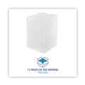 Luncheon Napkins | Boardwalk BWK8310 12 in. x 12 in. 1-Ply 1/4-Fold Lunch Napkins - White (6000/Carton) image number 5