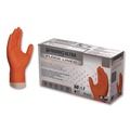 Food Service Disposable & Single Use Gloves | Ammex GWUOFN48050 9.06 in. 6 mil Ultra Industrial Flock-Lined Nitrile Disposable Gloves - X-Large/Orange (500/Carton) image number 0