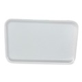 Food Containers & Lids | GEN 16SWH 11.63 in. x 7.25 in. x 0.54 in. #16S Meat Trays - White (250/Carton) image number 1