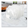 Food Containers & Lids | Dart PP2464BDL PresentaBowls Pro 8.5 x 8.5 x 1 Square Bowl Lids - Clear (252/Carton) image number 3
