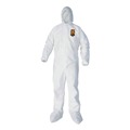 Cleaning Cloths & Wipes | Ansell KCC 44336 A40 Elastic-Cuff Ankle Hood and Boot Coveralls - 3X-Large White (25/Carton) image number 0