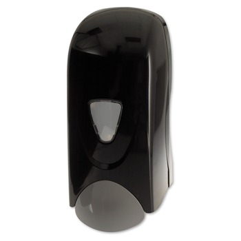 Impact 9326 Foam-eeze 1000 mL 4.88 in. x 4.75 in. x 11 in. Bulk Foam Soap Dispenser with Refillable Bottle - Black/Gray