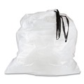 Drawstring & Kitchen Bags | Inteplast Group DT55DRUM Draw-Tuff Institutional 42.5 in. x 35.5 in. 1.9 mil 55 gal Drawstring Draw-Tape Can Liners - Natural (10/Carton) image number 4