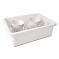 Perforated Roll & Hand Towels | Rubbermaid Commercial FG334992WHT 15 in. x 20 in. x 5 in. Bus/Utility Box - White image number 2