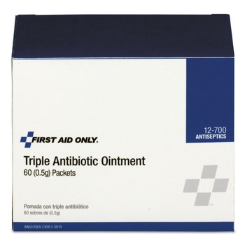 FIRST AID CREAMS | First Aid Only 12-700 0.5 grams Packet Triple Antibiotic Ointment (1/Box)