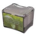 Napkin Dispensers | San Jamar H4005TBK 6.5 in. x 6.13 in. x 6.9 in. 200 Capacity Venue Napkin Dispenser with Advertising Inset - Black image number 2