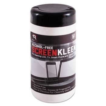 Read Right RR1491 5.25 x 5.75 ScreenKleen Monitor Screen Cloth Wet Wipes - Unscented