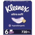 Facial Tissues | Kleenex 54317 3-Ply Ultra Soft Facial Tissue - White (4 Packs/Carton) image number 1