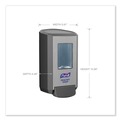 Soap Dispensers | PURELL 5134-01 CS4 4.88 in. x 8.8 in. x 11.38 in. Push-Style Soap Dispenser - Graphite (1/Carton) image number 4