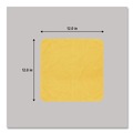 Cleaning Cloths & Wipes | Rubbermaid Commercial 1820580 12 in. x 12 in. Microfiber Cleaning Cloths - Yellow (24/Pack) image number 2