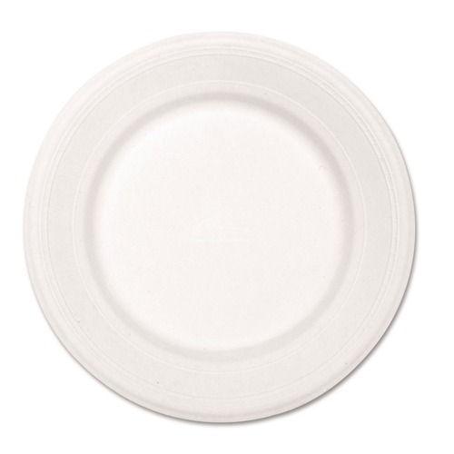 Plates | Chinet 21217 10-1/2 in. Diameter Plate Paper Dinnerware - White (500/Carton) image number 0