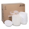 Food Containers & Lids | Pactiv Corp. NC948 Newspring VERSAtainer 9 x 9 x 2.38 48 oz Plastic Microwavable Containers - White/Clear (150/Carton) image number 2