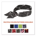Head & Face Protection | Ergodyne 12329 Chill-Its 6700 One Size Fits Most Cooling Bandana Polymer Tie Headband - Skulls image number 4