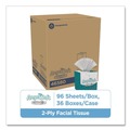 Facial Tissues | Georgia Pacific Professional 46580 2-Ply Premium Facial Tissue in Cube Box - White (36-Boxes/Carton) image number 1