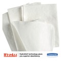 Perforated Roll & Hand Towels | WypAll 35025 X50 12-1/2 in. x 10 in. 1/4 Fold Cloths - White (26/Pack, 32 Packs/Carton) image number 2