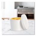 Food Containers & Lids | SOLO KHSB12A-2050 12.1 oz 3.6 in. Diameter Flexstyle Plastic Food Lid Container - White (250/Carton) image number 4