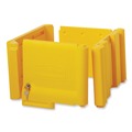 Furniture Cart Accessories | Rubbermaid Commercial FG618100YEL Locking Cabinet For Cleaning Carts - Yellow image number 4