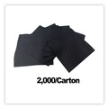 Beverage Napkins | GEN 1402 9 in. x 9 in. 2-Ply Cocktail Napkins - Black (2000/Carton) image number 5