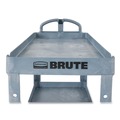 Carts | Rubbermaid Commercial 2192464 BRUTE Heavy-Duty Ergo Handle Utility Cart Plastic Two Shelves 500 lb Capacity 25.5-in x 44-in x 39-in Gray image number 6