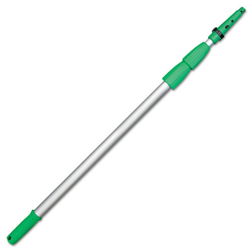 Extension Poles & Handles | Unger ED550 18 ft. Three Sections Opti-Loc Extension Pole - Green/Silver image number 0