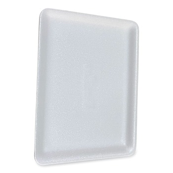 GEN 9PWH 12.25 in. x 9.25 in. x 0.62 in. #9P Meat Trays - White (200/Carton)
