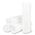 High-Density Trash Bags | Inteplast Group S334011N 33 gal. 11 microns 33 in. x 40 in. High-Density Interleaved Commercial Can Liners - Clear (25 Bags/Roll, 20 Rolls/Carton) image number 2