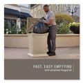Outdoor Waste Receptacles | Rubbermaid Commercial FG917388BEIG Ranger 45-Gallon Fire-Safe Structural Foam Open-Style Container - Beige image number 3