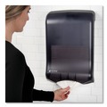 Towel Dispensers | San Jamar T1700TBK 11.75 in. x 6.25 in. x 18 in. Ultrafold Multifold/C-Fold Classic Towel Dispenser - Black Pearl image number 4