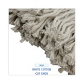 Mop Heads | Boardwalk BWK220CCT 20 oz. Premium Cut-End Cotton Wet Mop Heads - White (12/Carton) image number 6