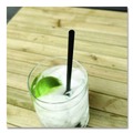 Straws/Stems/Sticks | Boardwalk BWKJSTUW775BK 7.75 in. Polypropylene Jumbo Straws - Black (12500/Carton) image number 4