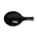 Disposable Spoons | Dixie SH517 5-3/4 in. Heavyweight Plastic Cutlery Soup Spoons - Black (1000/Carton) image number 1