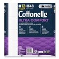 Toilet Tissues | Cottonelle 55494 Ultra ComfortCare 2-Ply Septic Safe Mega Rolls Soft Tissue Toilet Paper - White (48/Carton) image number 2