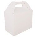 Food Containers & Lids | SCT 2709 10 lbs. Capacity 8.88 in. x 5 in. x 6.75 in. Paper Carryout Barn Boxes - White (150/Carton) image number 0