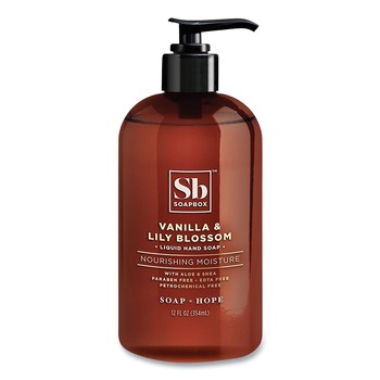 PRODUCTS | Soapbox SBS06795 12 oz Hand Soap - Vanilla and Lily Blossom Scent (3/Box)