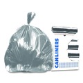 Low-Density Trash Bags | Heritage H7856WS 39 in. x 56 in. 1.7 mil 55 Gallon Linear Low-Density Can Liners - Silver (50/Carton) image number 0