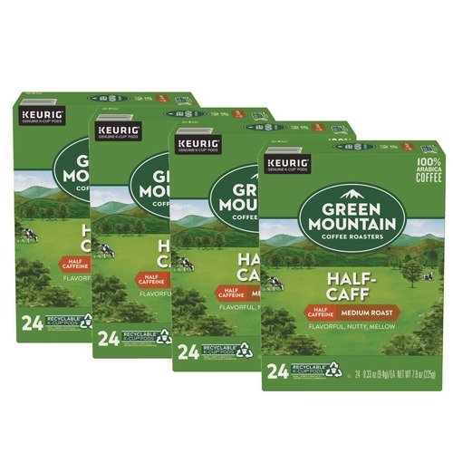 Coffee - Caffeinated | Green Mountain Coffee 5000330138 Coffee K-Cups - Half-Caff (96/Carton) image number 0