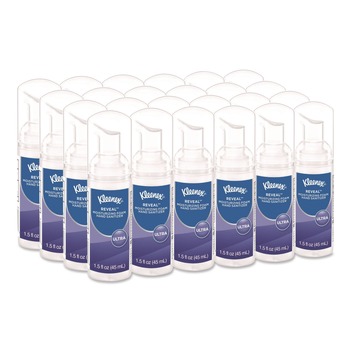 HAND SANITIZERS | Kleenex 34604 1.5 oz. Pump Bottle Ultra Moisturizing Foam Hand Sanitizer - Unscented (24/Carton)