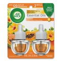 Metered Dispenser Refills | Air Wick 62338-85175 0.67 oz Scented Oil Twin Refill - Hawai'i Exotic Papaya/Hibiscus Flower (2/Pack) image number 0