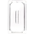 Food Storage Containers & Lids | Carlisle 10270U07 7 in. x 12.5 in. x 0.88 in. StorPlus Polycarbonate Handled Universal Plastic Lid - Clear image number 1