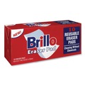 Scouring Pads & Sticks | Brillo 56102 3.2 in. x 4.6 in. Commercial Eraser Pads - White (12/Carton) image number 1