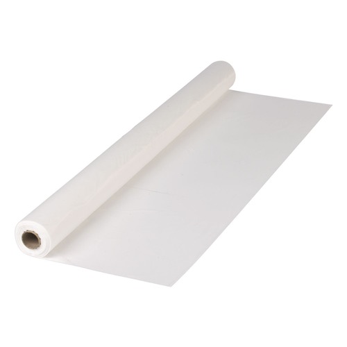 Perforated Roll & Hand Towels | Hoffmaster 114000 40 in. x 300 ft. Plastic Roll Tablecover - White (1/Carton) image number 0