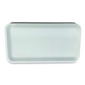 Food Containers & Lids | GEN 10SWH 10.93 in. x 5.75 in. x 0.63 in. No. 10S Foam Meat Trays - White (500/Carton) image number 2