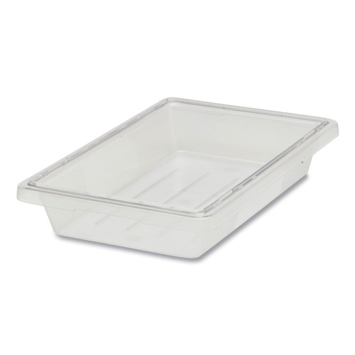 Perforated Roll & Hand Towels | Rubbermaid Commercial FG330400CLR 5 Gallon 12 in. x 18 in. x 9 in. Food/Tote Box - Clear image number 0