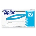 Resealable Bags | Ziploc 682254 2-Gallon 2.7 mil. 13 in. x 15.5 in. Double Zipper Freezer Bags - Clear (100/Carton) image number 0